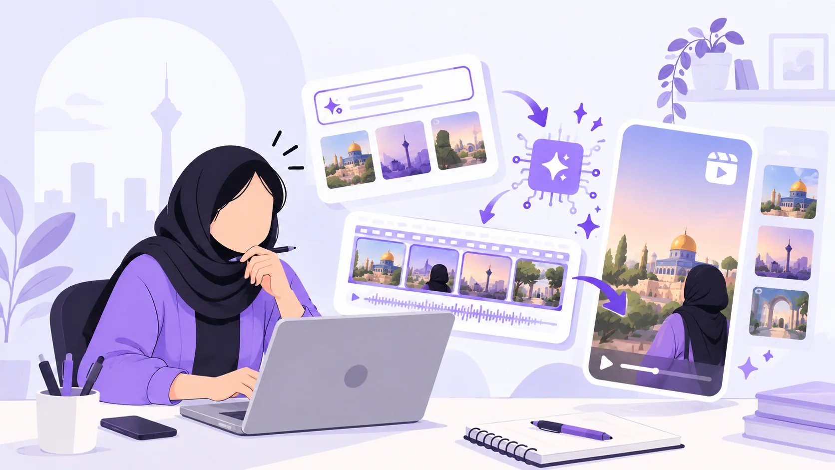 تصویر شاخص ساخت ریلز با هوش مصنوعی: 8 سایت هوش مصنوعی ریلز ساز رایگان و آنلاین