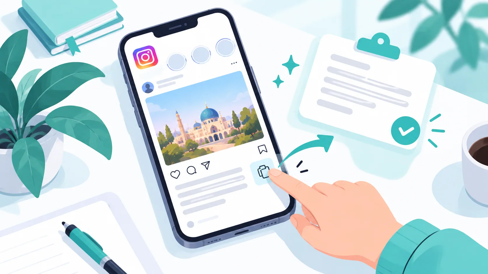 تصویر شاخص کپی کپشن اینستاگرام: معرفی سایت آنلاین و برنامه برای اندروید و آیفون
