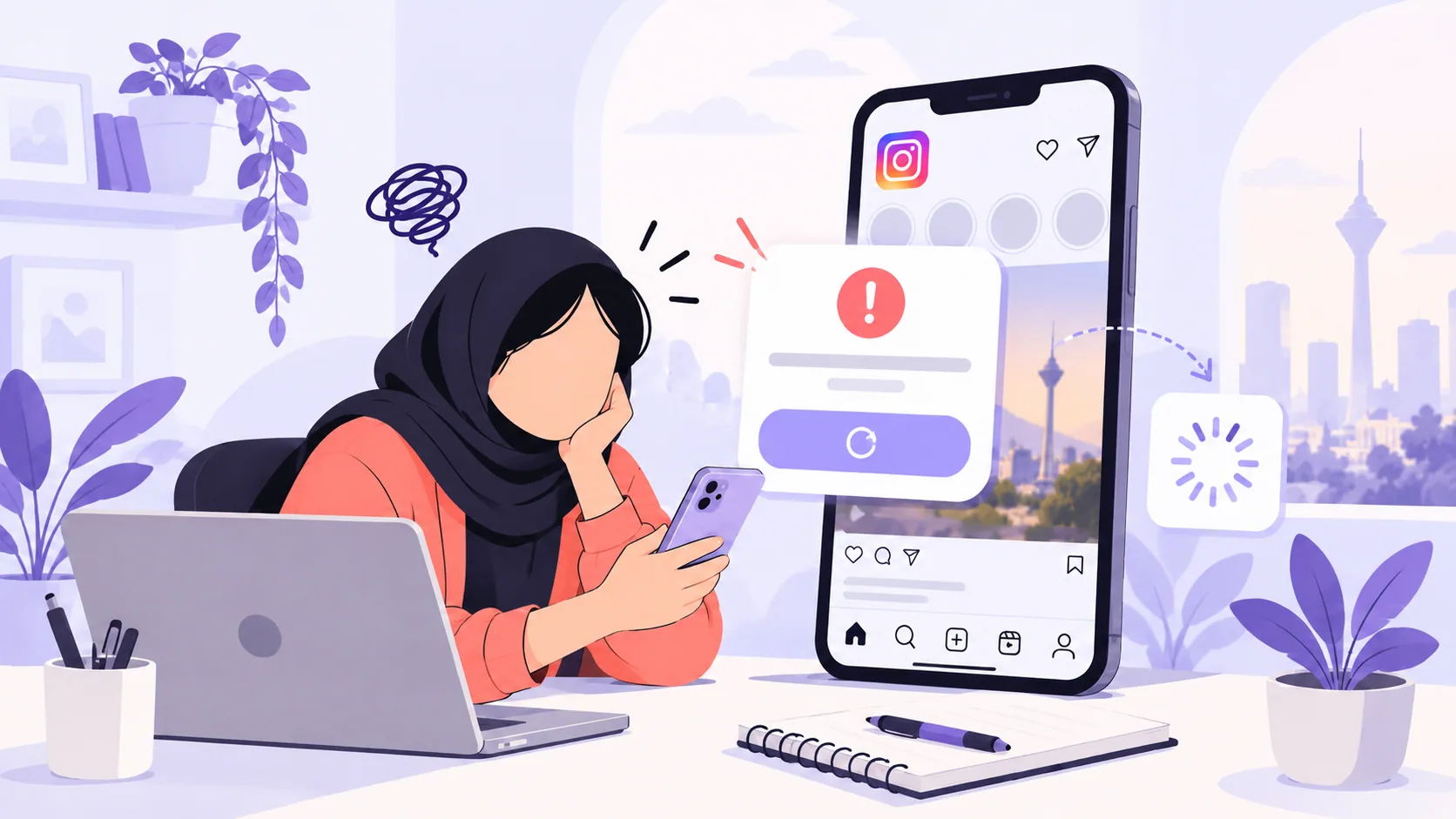 تصویر شاخص رفع مشکل ارور اینستاگرام sorry we couldn’t complete your request
